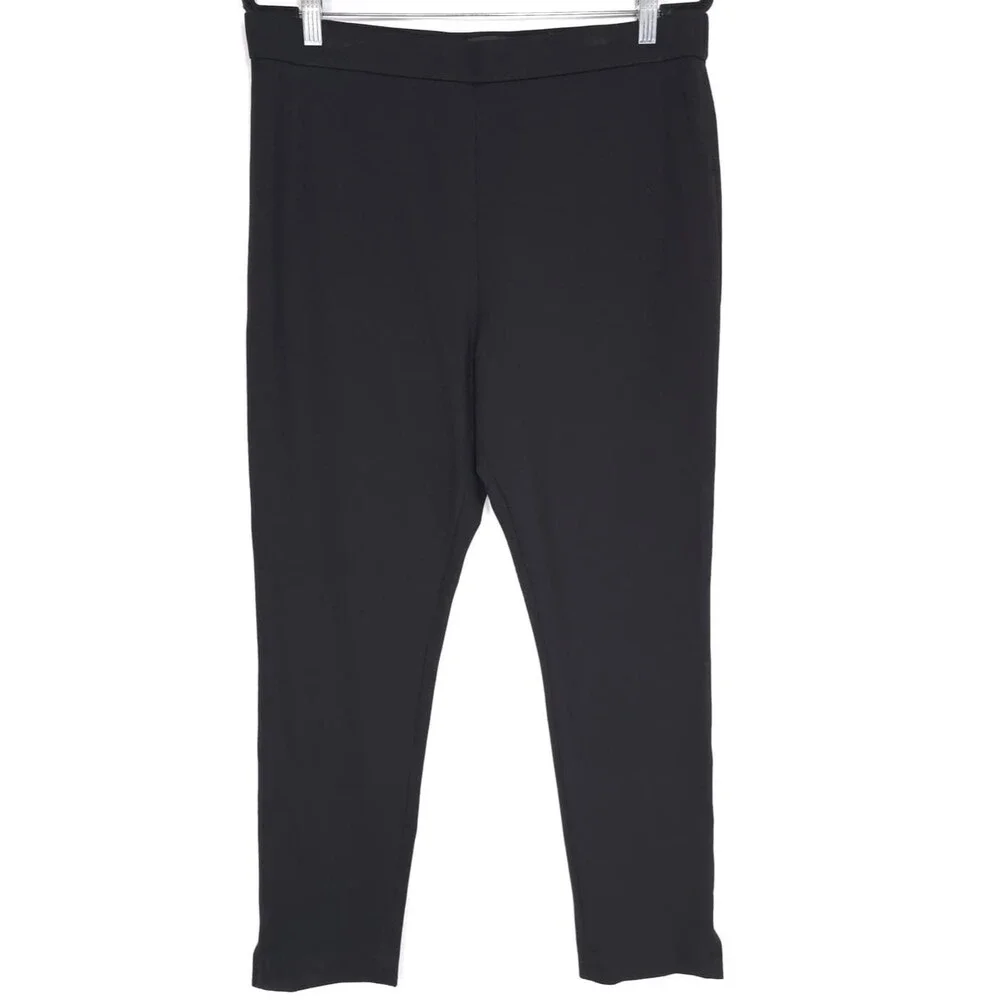 KATE SPADE New York Black Ankle Pants XL‎ Stretch Slim Cropped Pull on